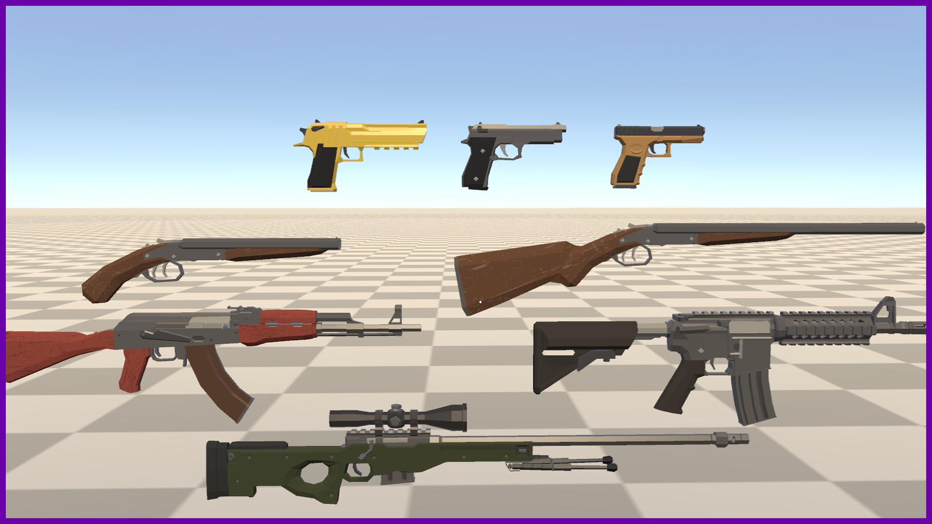 Low-poly Weapon Pack v1.5