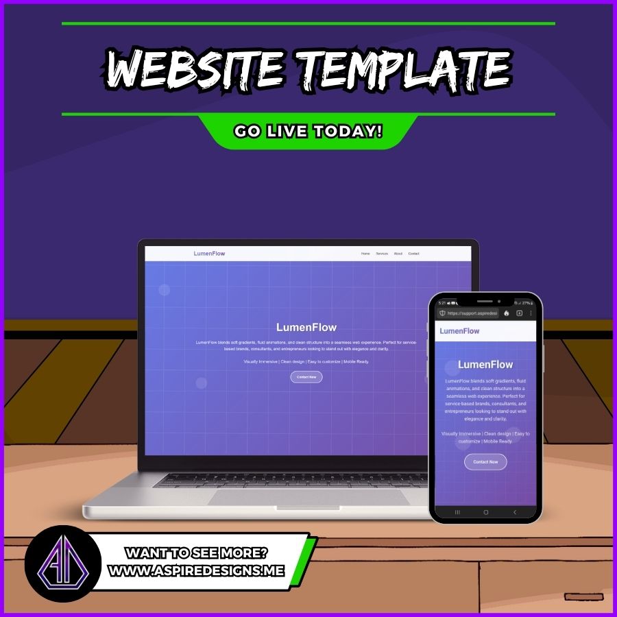 LumenFlow - Website Template (Static Website)