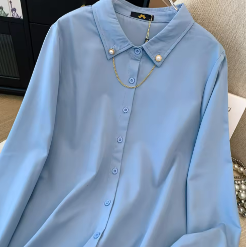 Elegant Blue Blouse