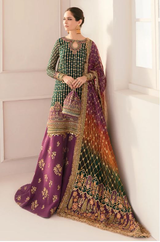 BAROQUE EMBROIDERED CHIFFON CH11-06 UNSTITCHED