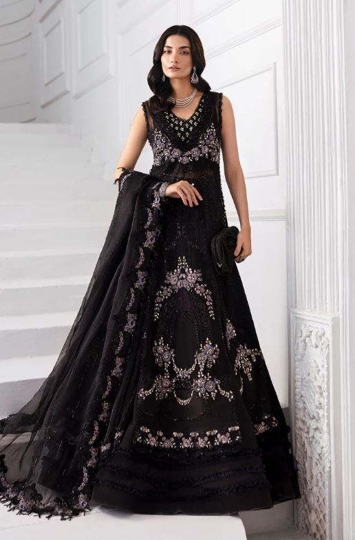 Maria.b 3 Piece Unstitched Embroidered Organza Suit | BD-3004