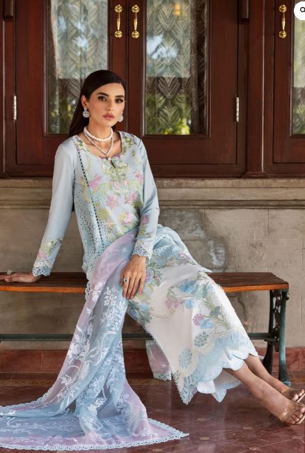 Saira Shakira Unstitched Eid Collection Lotus Reverie 4-B