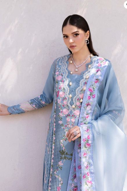 Saira Shakira Unstitched Eid Collection Zerene 1-B