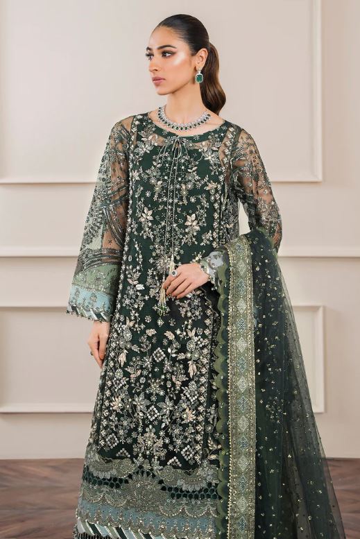 Baroque Embroidered Net Unstitched Ch12-05