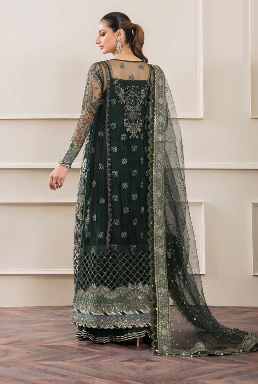 Baroque Embroidered Net Unstitched Ch12-05