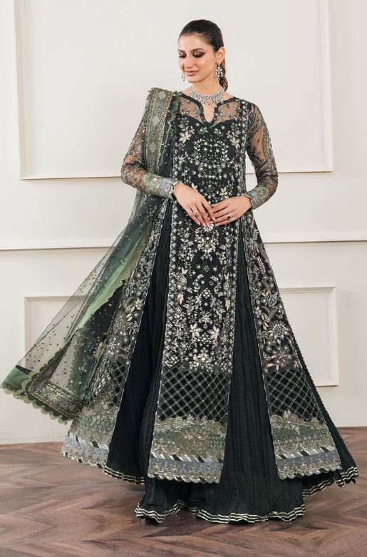 Baroque Embroidered Net Unstitched Ch12-05