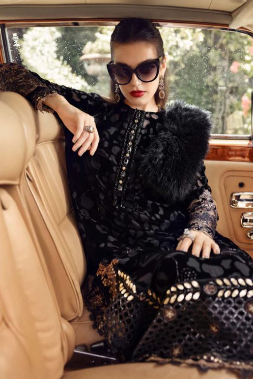 Maria.b Winter Collection 3 Piece Unstitched Embroidered Palachi Suit WL-1301