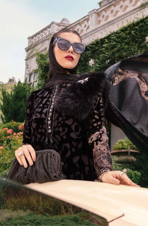 Maria.b Winter Collection 3 Piece Unstitched Embroidered Palachi Suit WL-1301