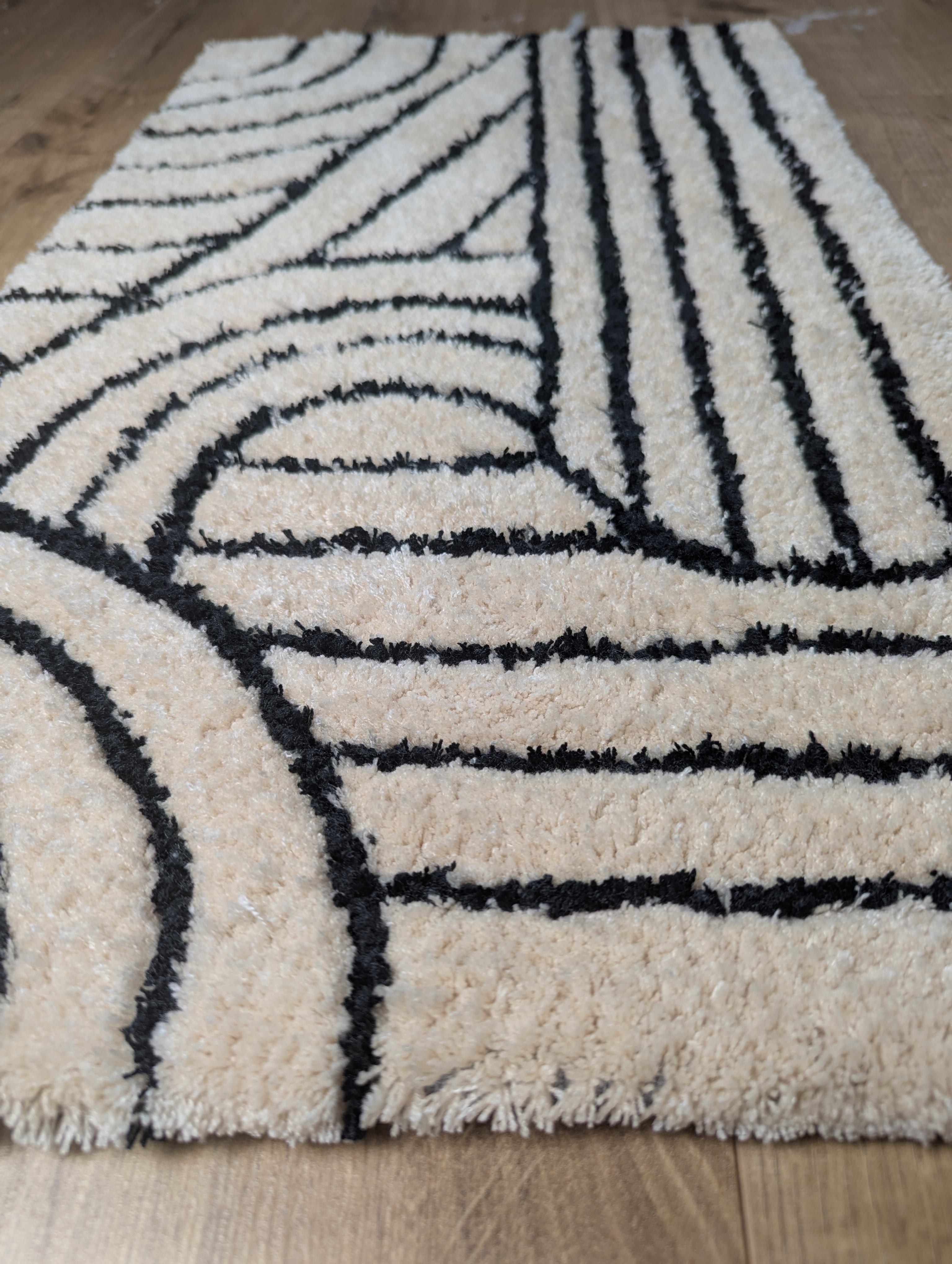 Tapis moderne à motifs linéaires