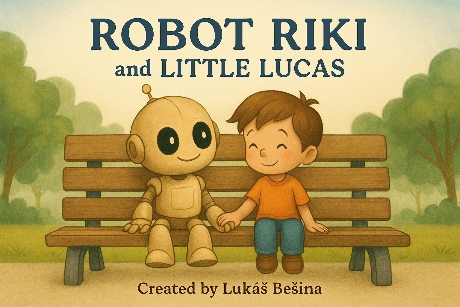 Robot Riki and Little Lucas