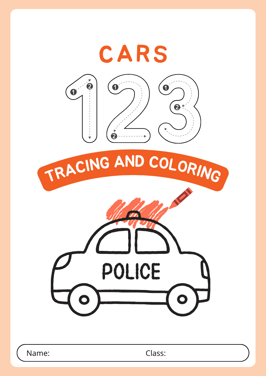 Number Tracing & Coloring Workbook