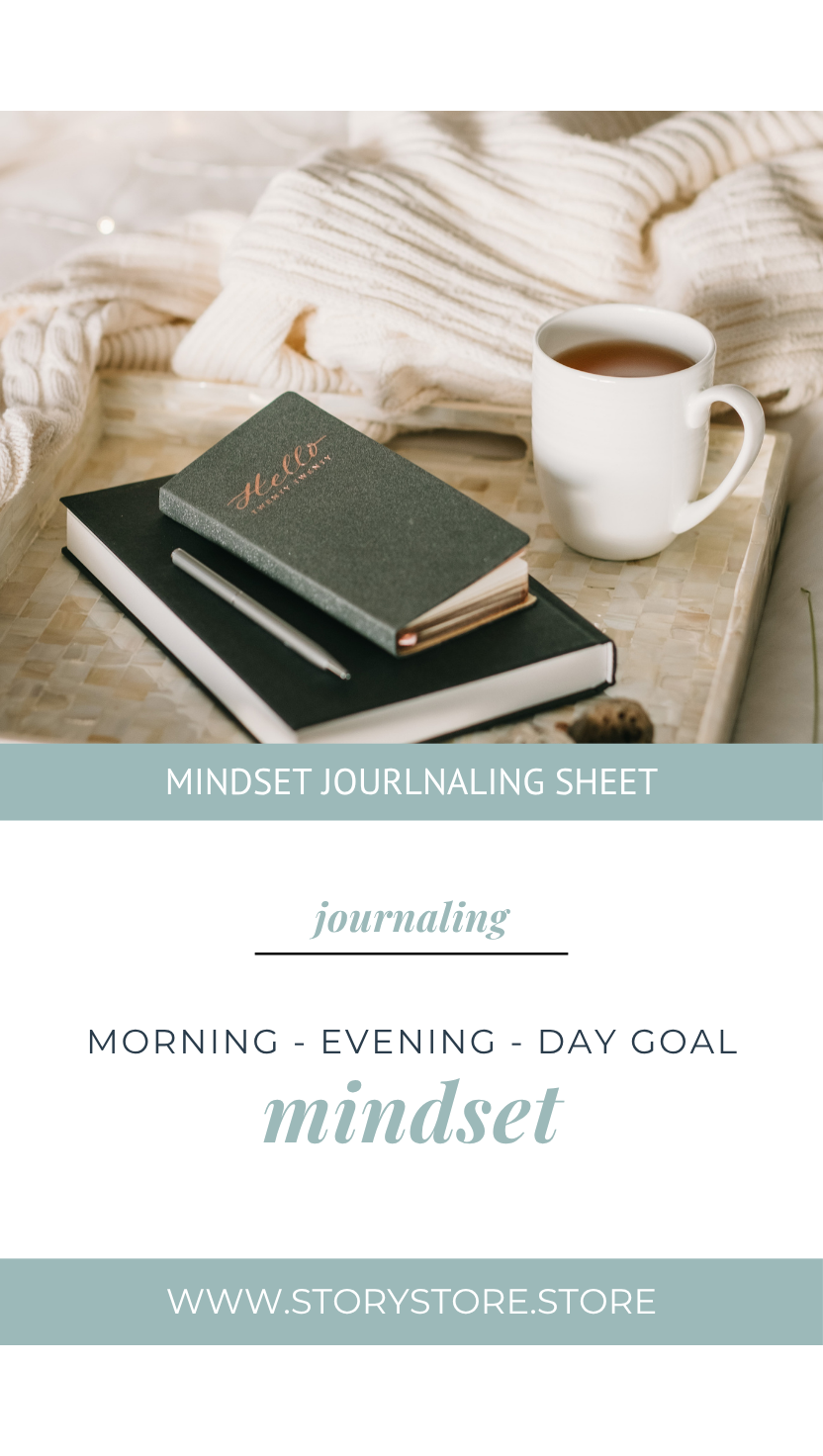 Mindset Journaling Sheet – Morning, Evening & Daily Goal