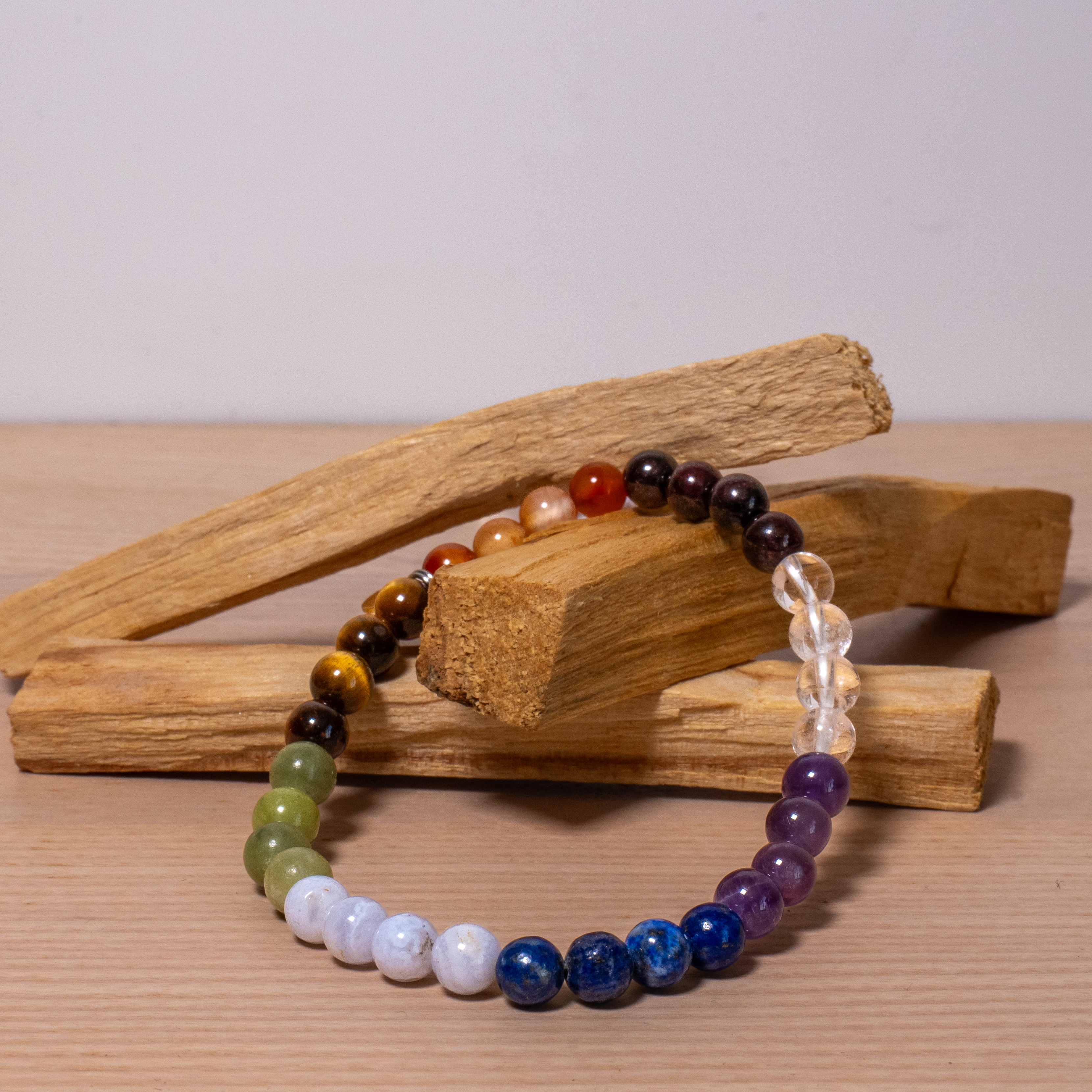 Bracelet - 7 Chakras Multicolore A / 6mm