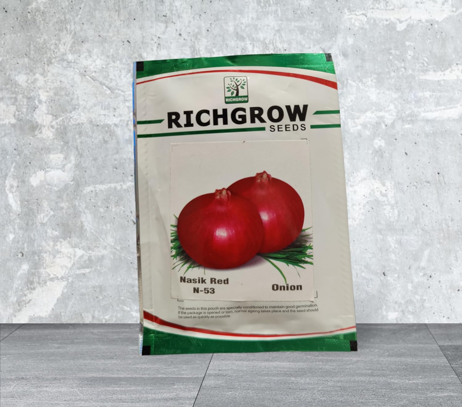 Red Onion Seeds (Open Pollinated) (Variety - Nasik Red N-53)