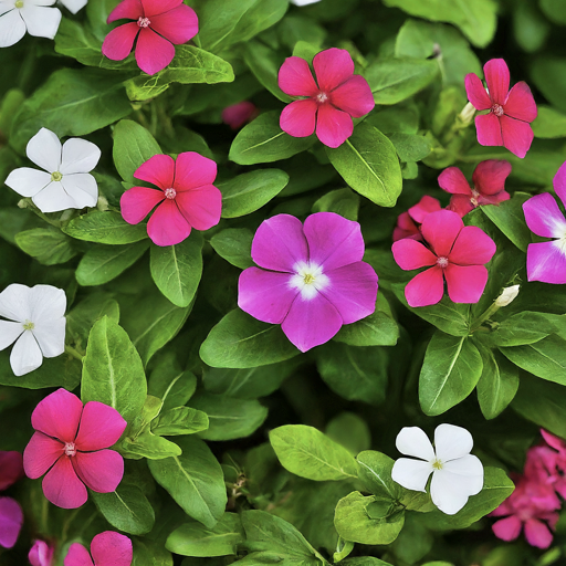 Vinca Seeds (Dwarf Mix) (Open Pollinated)