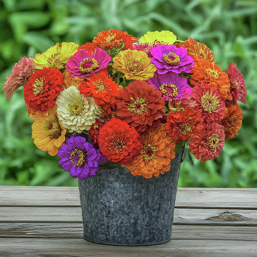 Zinnia Mix Seeds (Open Pollinated)