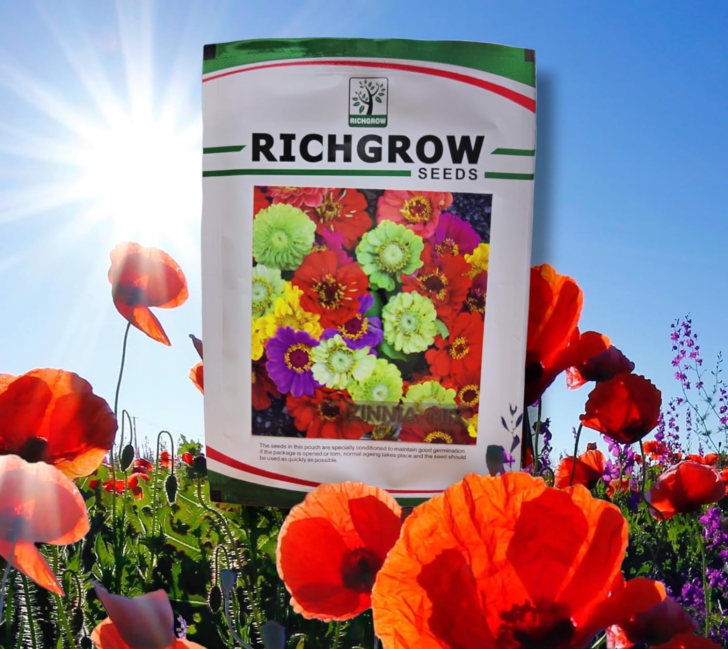 Zinnia Mix Seeds (Open Pollinated)