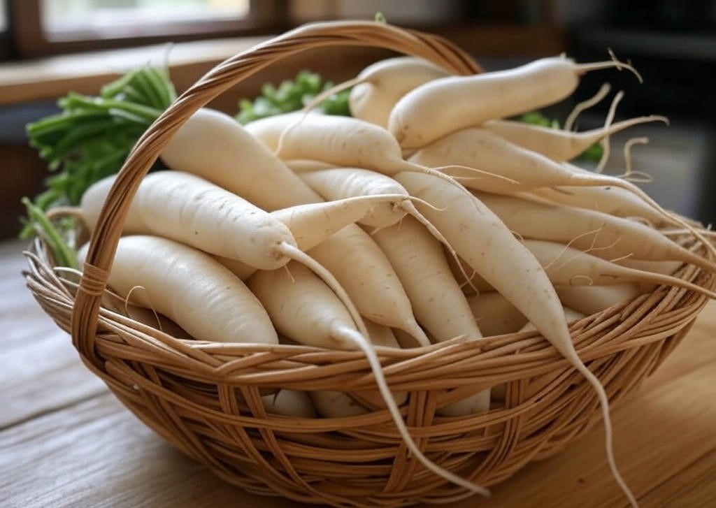White Radish Seeds (Variety - Kangana) (Open Pollinated)