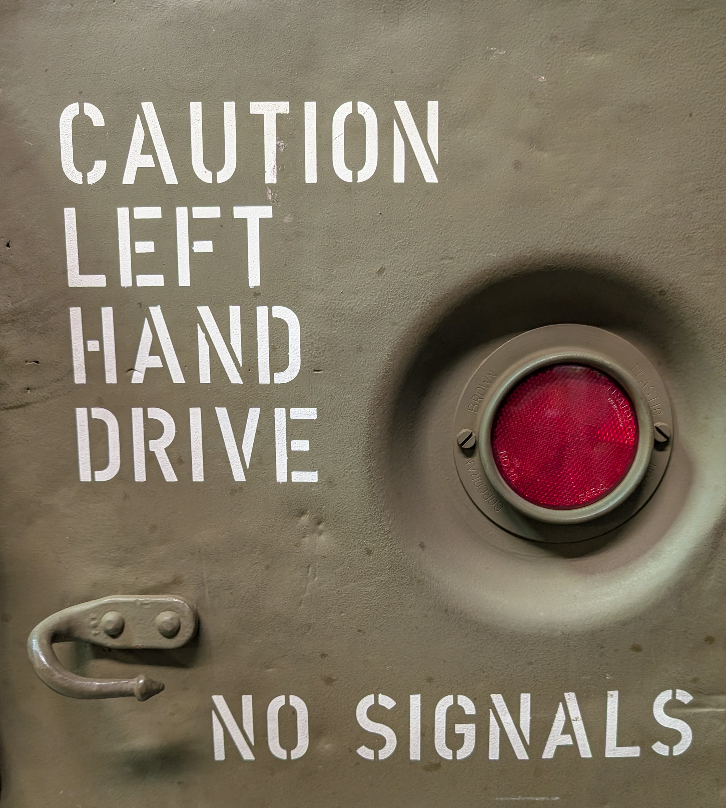 Caution left hand drive