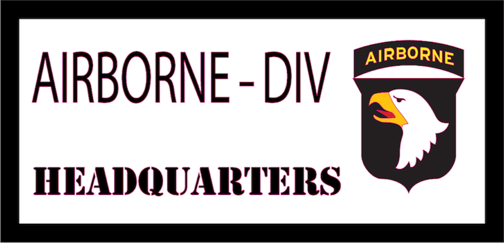 Bord 101 Airborne 40X20 CM