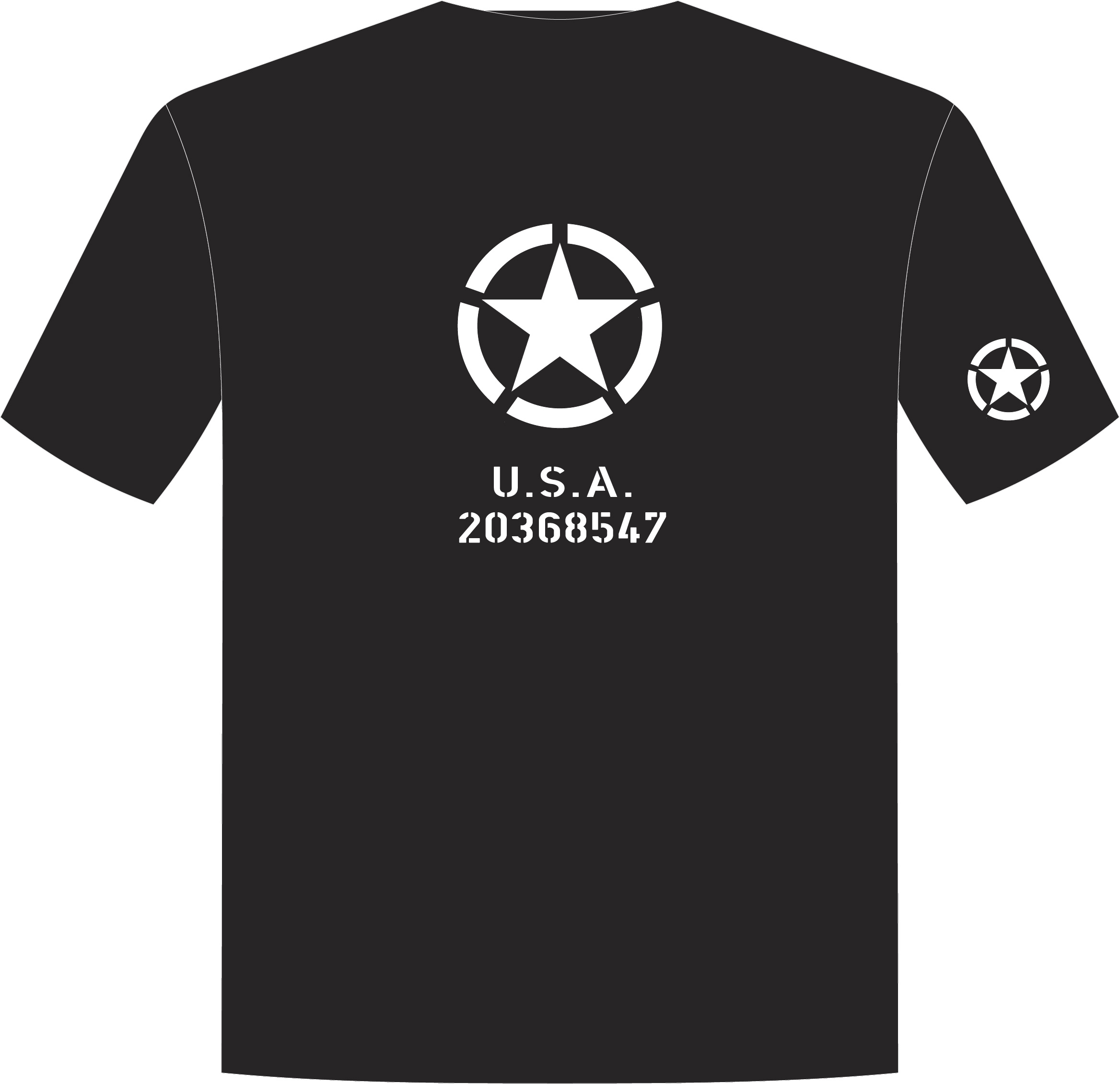  T-shirt met uw eigen hood nummer
