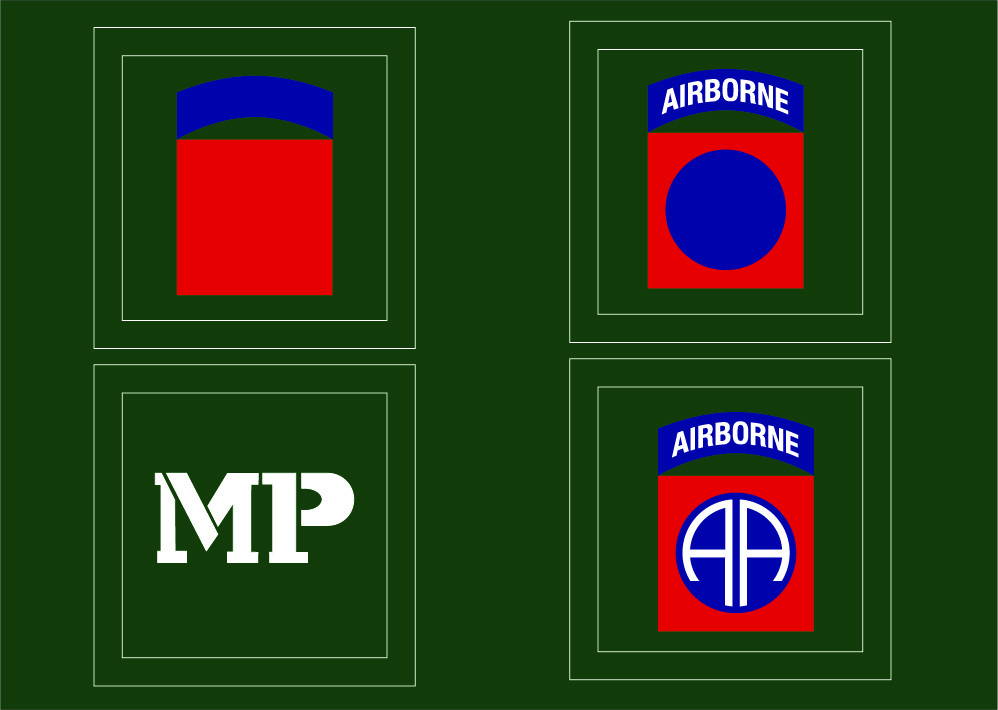 Helmet stencil 82 Airborne MP