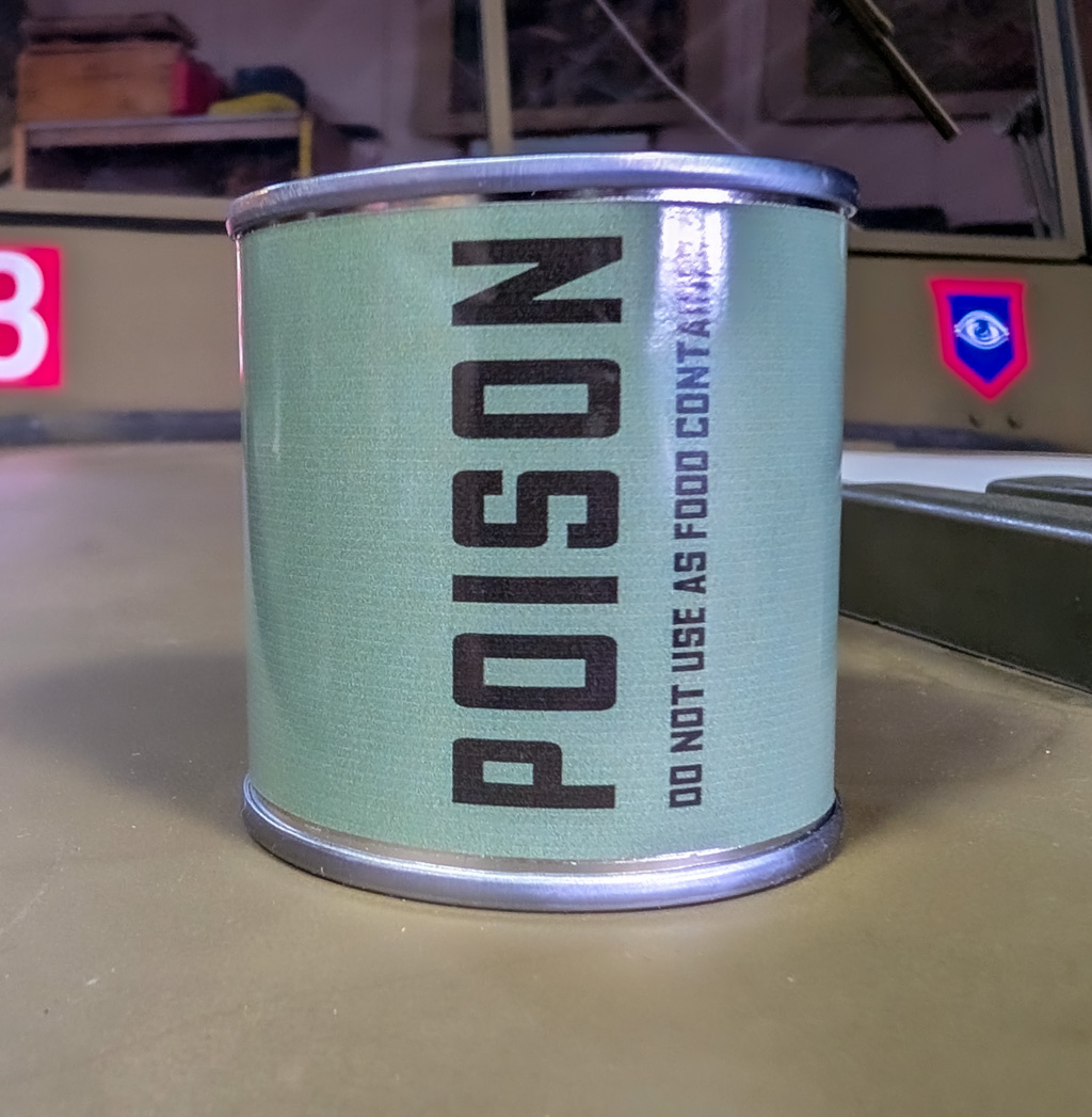 Enamel Blue drab voor US Markering Hood numbers