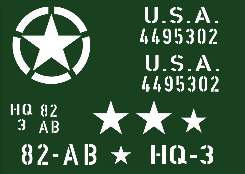 Stencil set GMC 352