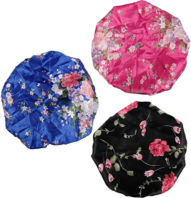 Bonnets en soie florales