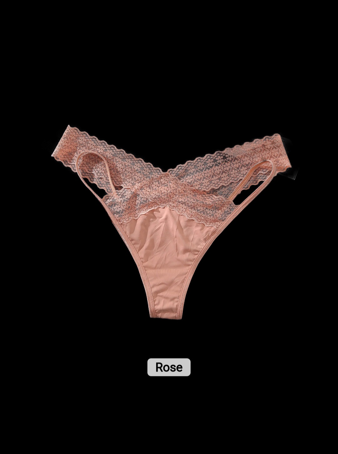 Culotte en dentelle rose