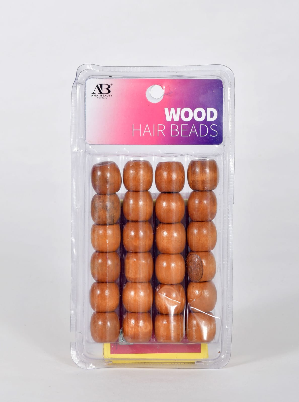 Perles à cheveux en bois
