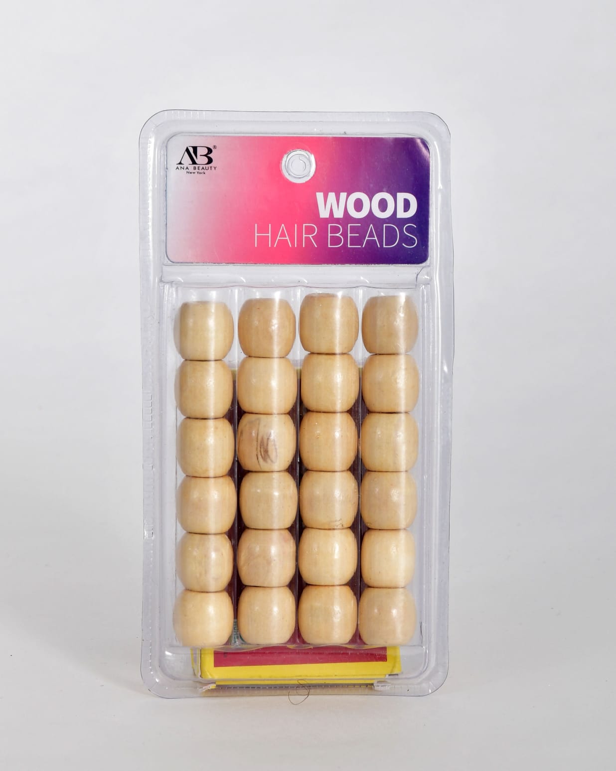 Perles à cheveux en bois
