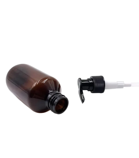 Amber Pump Bottles