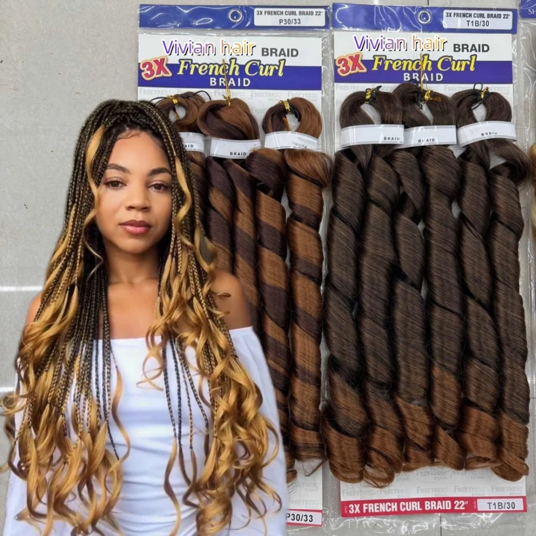 Vivian Hair 3X French Curl Braid