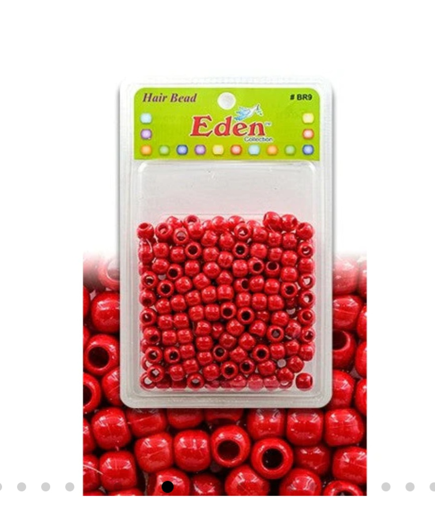 Perles pour cheveux rouges