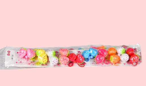 Lot de porte-clés en forme de fraise