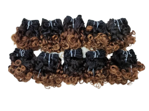 Extensions de cheveux bouclés ombré