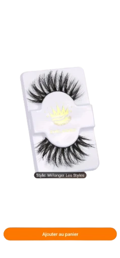 1paires de cils épais croisés