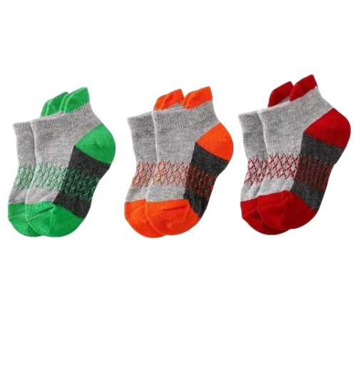 Chaussettes colorées pour enfants 3 paires