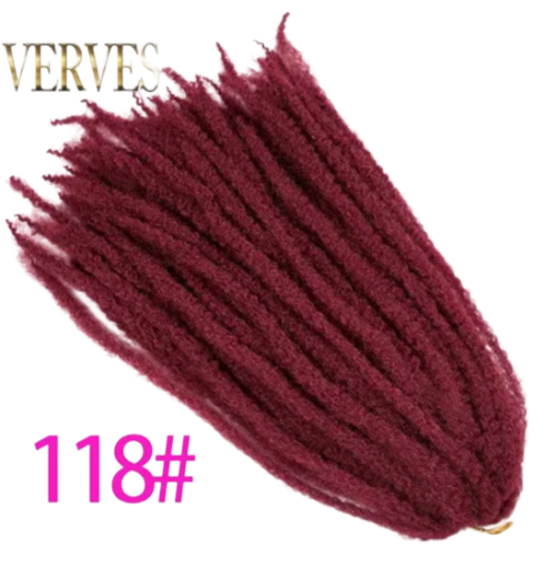 Burgundy Synthetic Dreadlock Hair Extensions