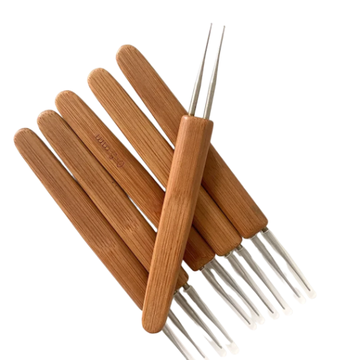 Wooden Handle Loom Hooks
