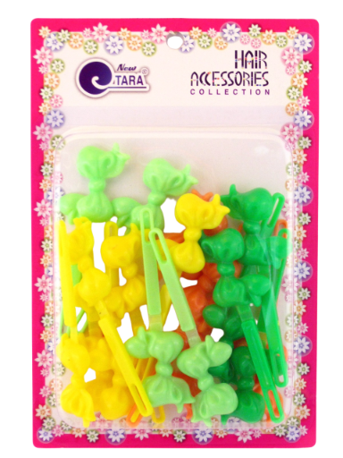 Lot de pinces à cheveux colorées