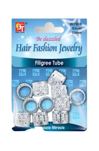 Hair Fashion Jewelry Filigree Tube