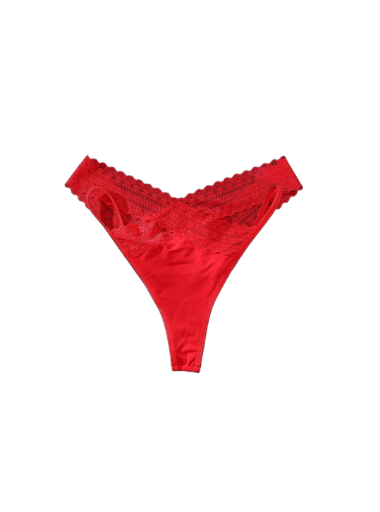 Culotte en dentelle rose