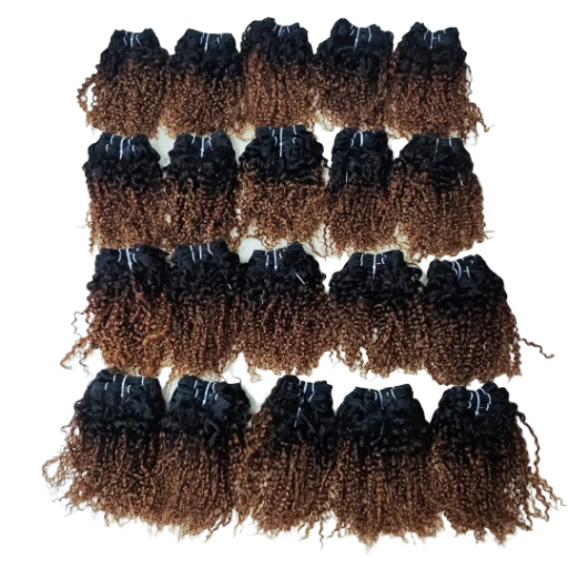 Extensions Cheveux Bouclés Ombre