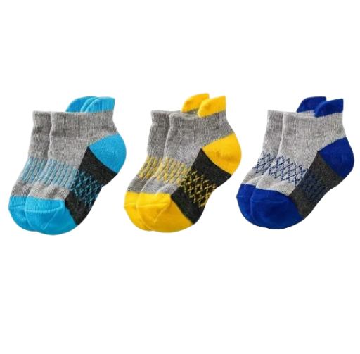 Chaussettes colorées pour enfants 3 paires