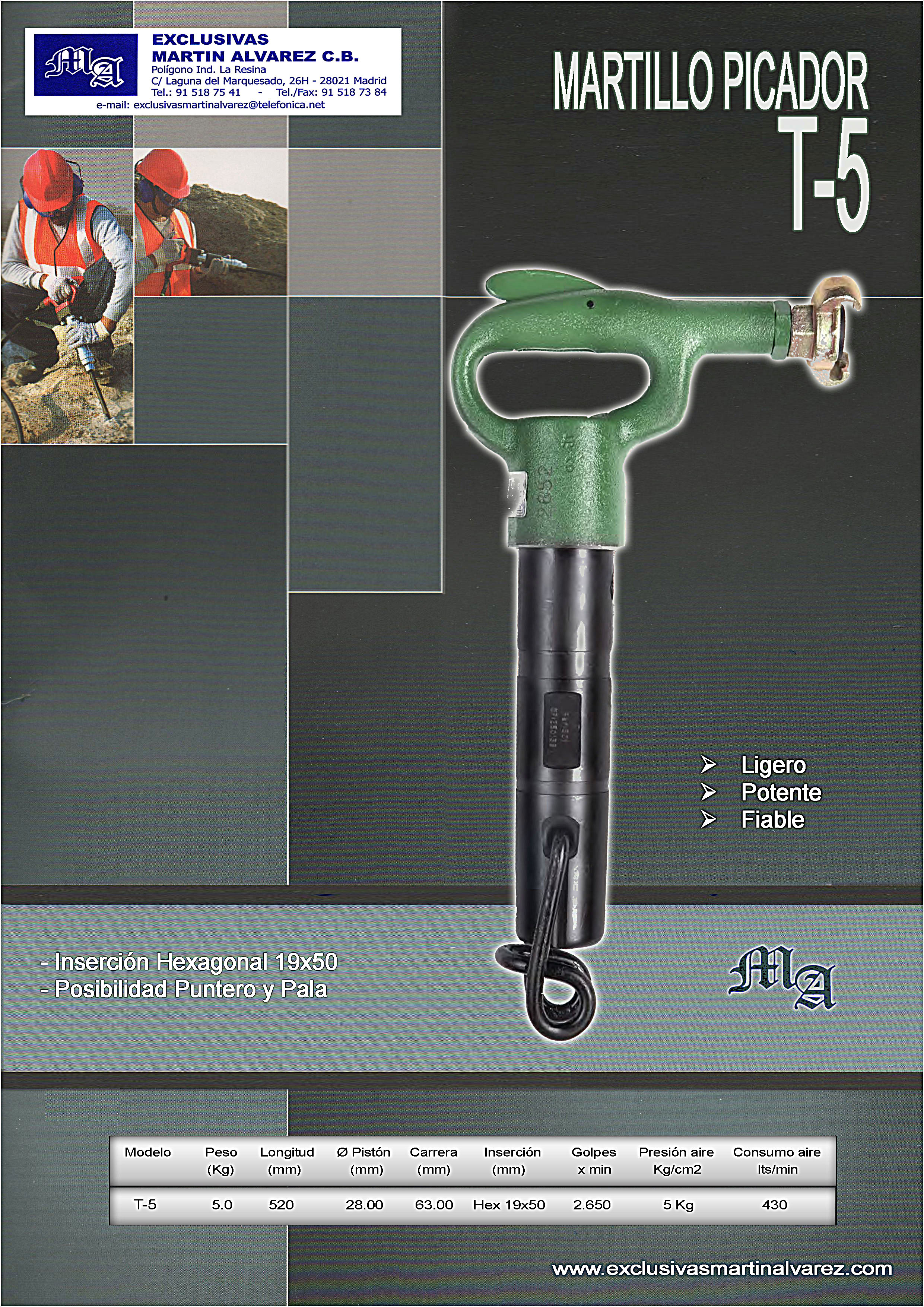 Martillo picador T5