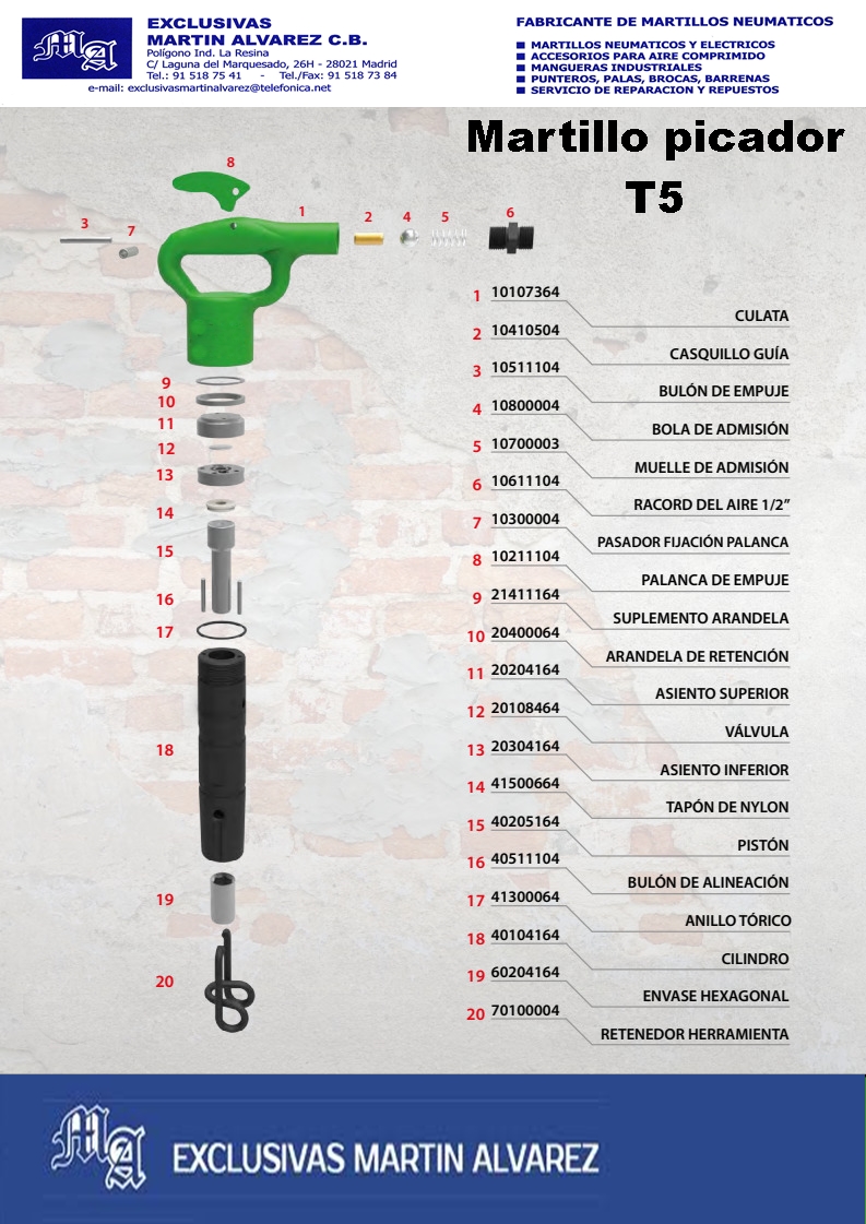 Martillo picador T5