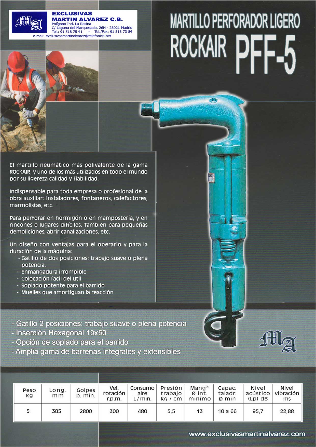 Martillo Perforador PFF5
