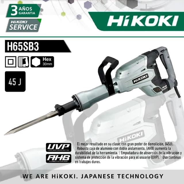 Martillo HIKOKI H65SB3 Hexg. 30 mm